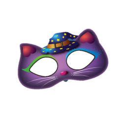 Glow Cat Mask – Glow in the Dark Party Mask