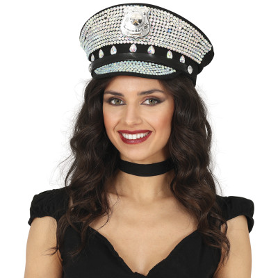 Policijos kepurė su deimantais