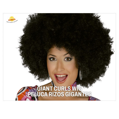 Juodas afro stiliaus perukas moterims