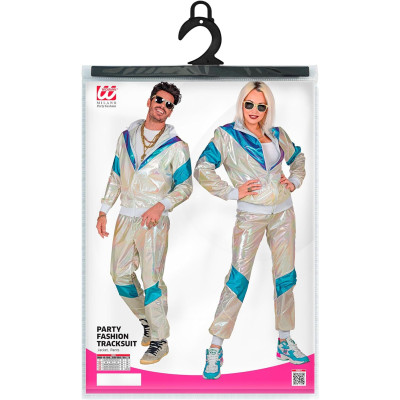 Stilingas Sugrįžimas: Žvilgantys 80-ųjų Holografiniai Sportiniai Kostiumai Suaugusiems