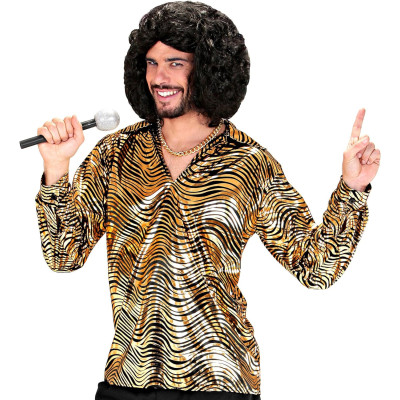 Įsijunkite į 70-uosius: vyriška disko karščio marškinėliai