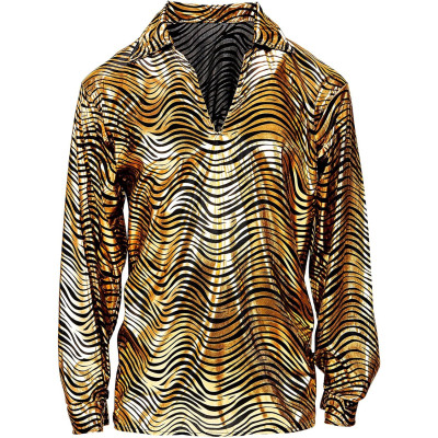 Įsijunkite į 70-uosius: vyriška disko karščio marškinėliai