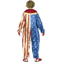 American Patriot Clown Costume for Man