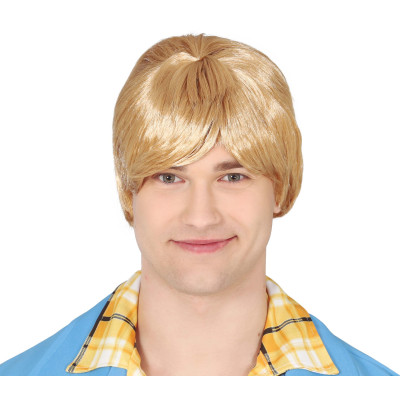 Men’s Blonde Wig – 80s Style Costume Wig