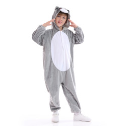 Raccoon Costume for Kids – Animal Hooded Jumpsuit for Halloween & Carnival