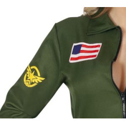 Moterų karinio pilotų kostiumas