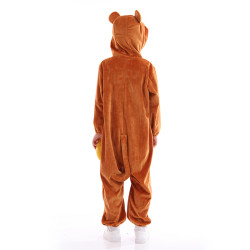 Monkey Costume for Kids – Animal Jumpsuit with Hood