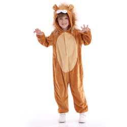Lion Costume for Kids – Animal Hooded Jumpsuit