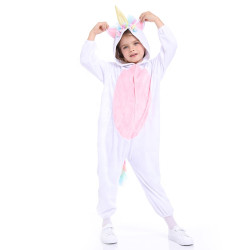 Unicorn Costume for Kids – Hooded Carnival Jumpsuit