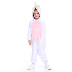 Unicorn Costume for Kids – Hooded Carnival Jumpsuit