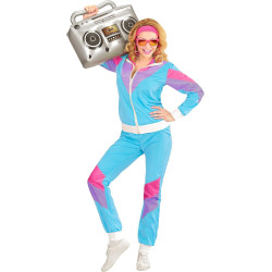 Retro atgimimas: suaugusiųjų sportinis kostiumas 80-ųjų/90-ųjų stiliaus!