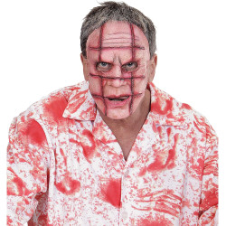 Siaubingai realistiška siaubo veido kaukė