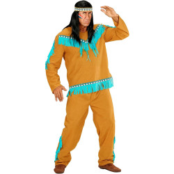 Authentic Native American Warrior Costume for Men