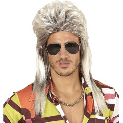 Sukurkite retro stilių su mūsų šviesiaplauke „Vokuhila“ peruka!