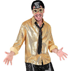 Švytuoklė: Galutinė vyriška aukso spalvos blizgučių marškinėlių versija