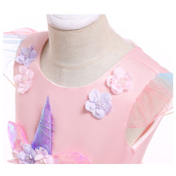 Užburianti vienaragė princesės suknelė mažoms mergaitėms