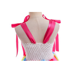 Vaivorykštės Spalvų Karališka Suknelė mergaitėms