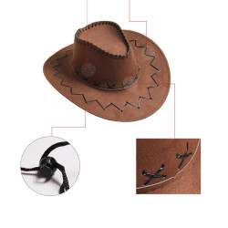 Unleash Your Inner Cowboy with Our Stylish Brown Carnival Hat for Adults!