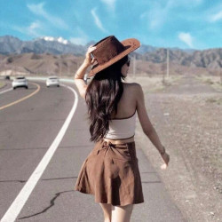 Ride in Style: Light Brown 'Cowboy' Carnival Hat for Adults