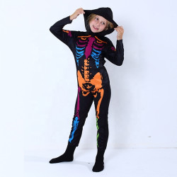 Glow in the Dark Skeleton Costume for Kids