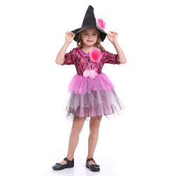 Witch Costume for Girls with Hat