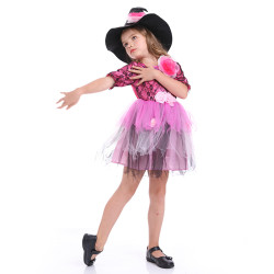 Witch Costume for Girls with Hat