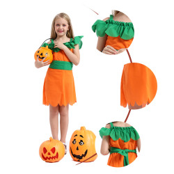 Pumpkin Dress for Girls Halloween Costume
