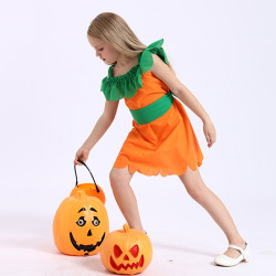 Pumpkin Dress for Girls Halloween Costume