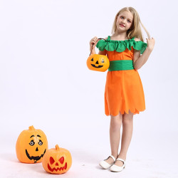 Pumpkin Dress for Girls Halloween Costume
