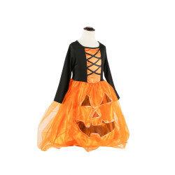 Pumpkin Witch Costume for Girls – Halloween Dress with Hat