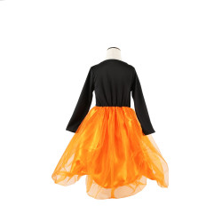 Pumpkin Witch Costume for Girls – Halloween Dress with Hat