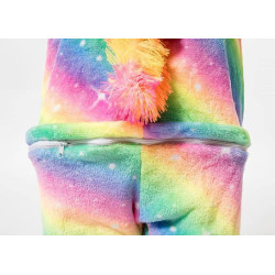 Colorful Unicorn Costume for Kids and Adults – Hooded Jumpsuit