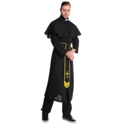Kunigo Kostiumas Suaugusiems – Karnavalinė Kunigo Mantija
