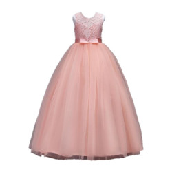 Festive Pink Dress for Girls