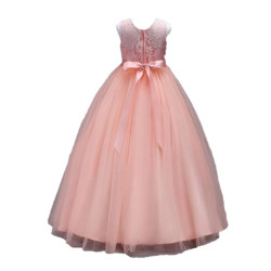 Festive Pink Dress for Girls