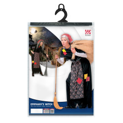 Italų raganos Befanos kostiumas moterims