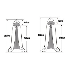 Karnavalinis apsiaustas su gobtuvu