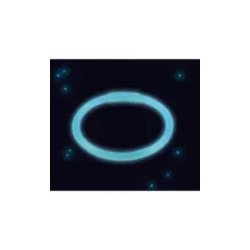 Švytinti plastikinė apyrankė 20 cm, 1 vnt.