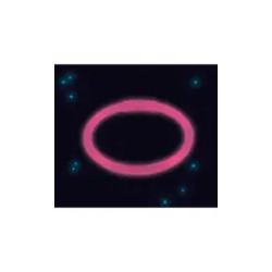 Švytinti plastikinė apyrankė 20 cm, 1 vnt.