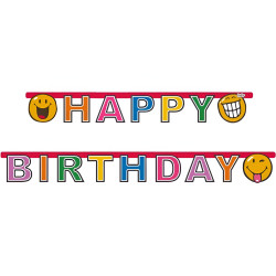 Popierinė girlianda "Happy birthday" 180 cm