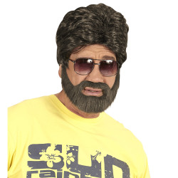 Rudas perukas su barzda