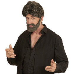 Rudas perukas su barzda