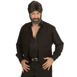 Rudas perukas su barzda