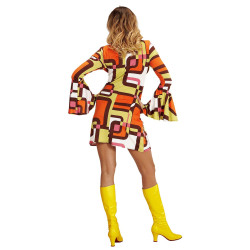 70-ųjų stiliaus suknelė moterims