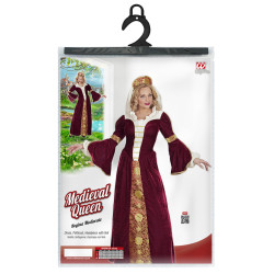 Viduramžių karalienės kostiumas moterims