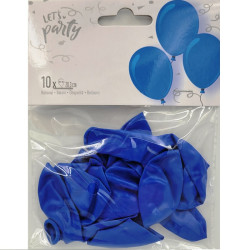 Blue Balloons, 10 pcs., 8 inches
