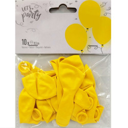 Yellow Balloons, 10 pcs., 8 inches