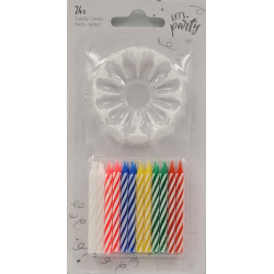 Spiralinės gimtadienio žvakės