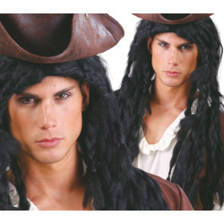 "Rasta" juodos spalvos perukas