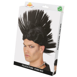 Juodas pankų perukas